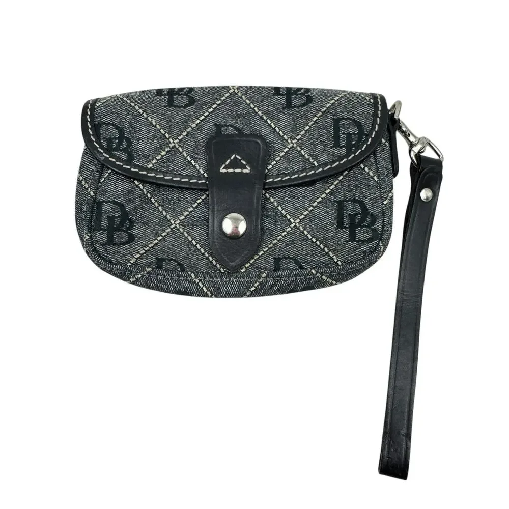 Dooney & Bourke Signature Wristlet Navy